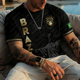 Brazil 2026 Football Jersey – Classic Short Sleeve Sports T-Shirt for Men (10 Colors, XXS-6XL)