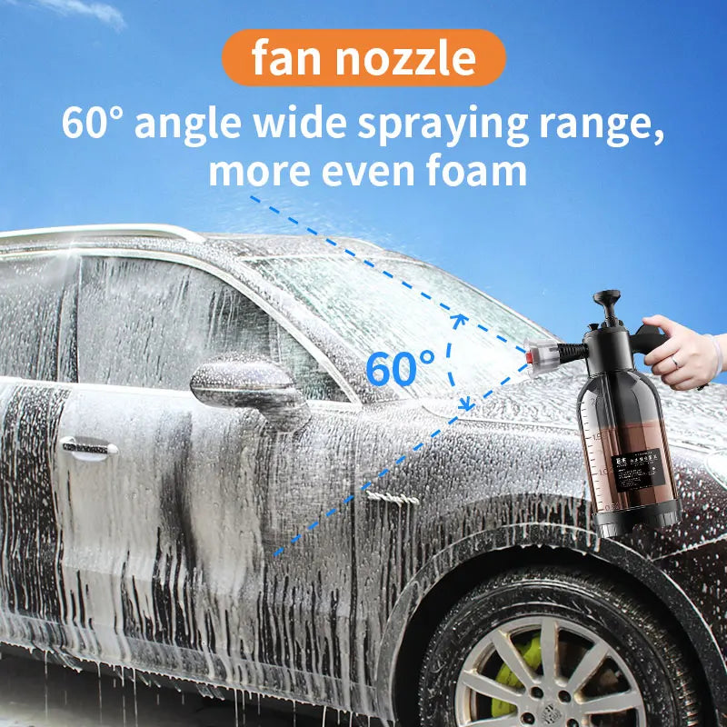 2L Car Foam Spray Lance – High Pressure Hand Pump for Auto, Home & Garden Cleaning