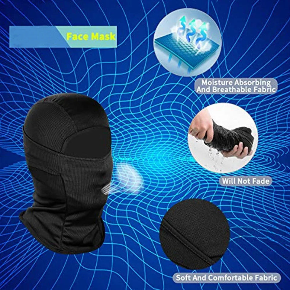 Balaclava Full Face Mask – Breathable Ski & Motorcycle Hood for Men & Women (17 Styles)