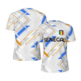 Senegal Flag Football T-Shirt – 3D National Emblem Print | Unisex | Kids & Adults | XXS to 6XL