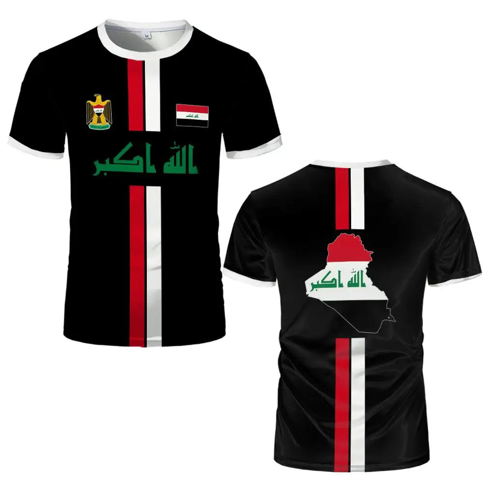 Iraq Football Jersey T-Shirt 2026 – Quick-Dry Streetwear | Unisex | XXS-6XL | World Cup Fan