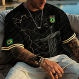 Brazil 2026 Football Jersey – Classic Short Sleeve Sports T-Shirt for Men (10 Colors, XXS-6XL)