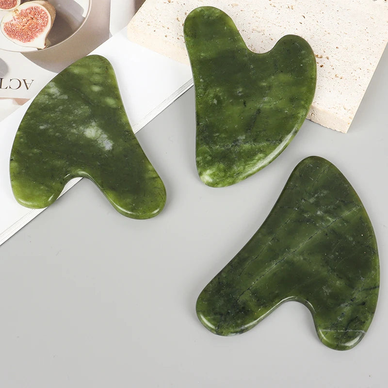 Gua Sha Jade Helu – Masseur Facial Naturel