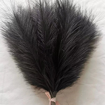5/10/20PCS Fluffy Pampas Grass Boho Decor Artificial Flower Fake Plant Reed Simulated Party Wedding Home Decoration 42CM