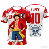 Japan One Piece Luffy Football Jersey 2026 – Quick-Dry Fan Shirt | 6 Designs | Men | World Cup 2026