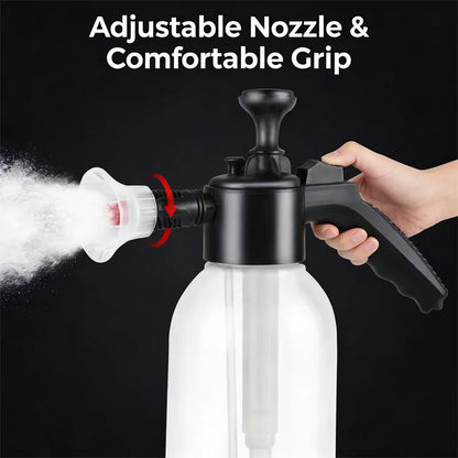 2L Pneumatic Foam Sprayer – Handheld High Pressure Car Wash & Home Disinfectant Bottle