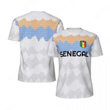 Senegal Flag Football T-Shirt – 3D National Emblem Print | Unisex | Kids & Adults | XXS to 6XL