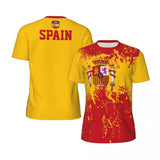 Spain Football Fan Jersey 2026 – 3D Flag Print | Breathable Quick-Dry | Kids & Adults | World Cup 2026