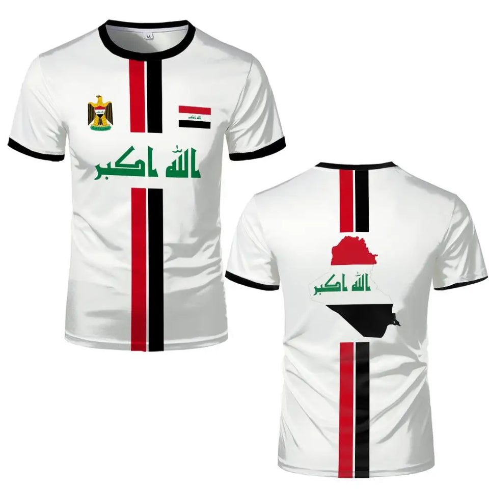 Iraq Football Jersey T-Shirt 2026 – Quick-Dry Streetwear | Unisex | XXS-6XL | World Cup Fan