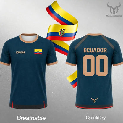 Ecuador Soccer Fan T-Shirt – Flag Print | World Cup 2026 | Men Women Kids (XXS-6XL)