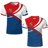 Czech Republic Flag T-Shirt – 3D Print Football Jersey | Unisex | XXS to 6XL