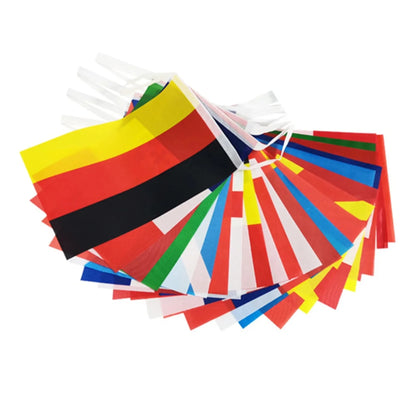 World Cup 2026 Country Flags Bunting – 32 or 48 Nations | 14x21cm | Bar & Party Decoration