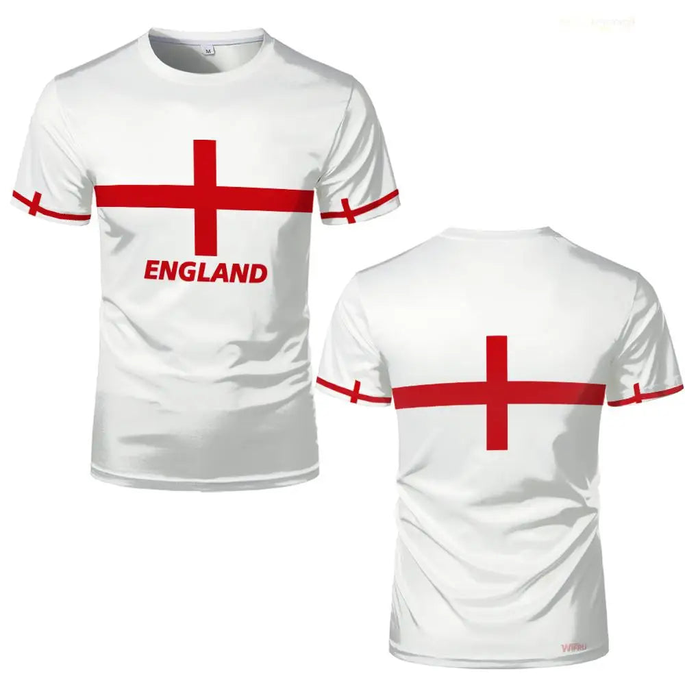 2026 New England Flag Print T-shirt Summer Outdoor Sports Breathable Quick-Drying Jersey Men Women Football Training Jerseys