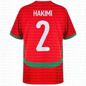 Morocco 2026 Home Jersey – Hakimi No.2 | Men's & Kids' Football Fan Outfit | Breathable Polyester | S-6XL