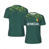 Senegal Flag Football T-Shirt – 3D National Emblem Print | Unisex | Kids & Adults | XXS to 6XL