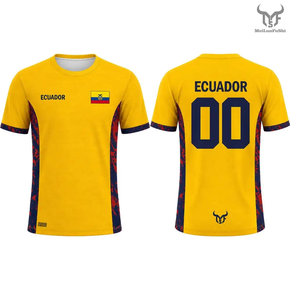 Ecuador Soccer Fan T-Shirt – Flag Print | World Cup 2026 | Men Women Kids (XXS-6XL)