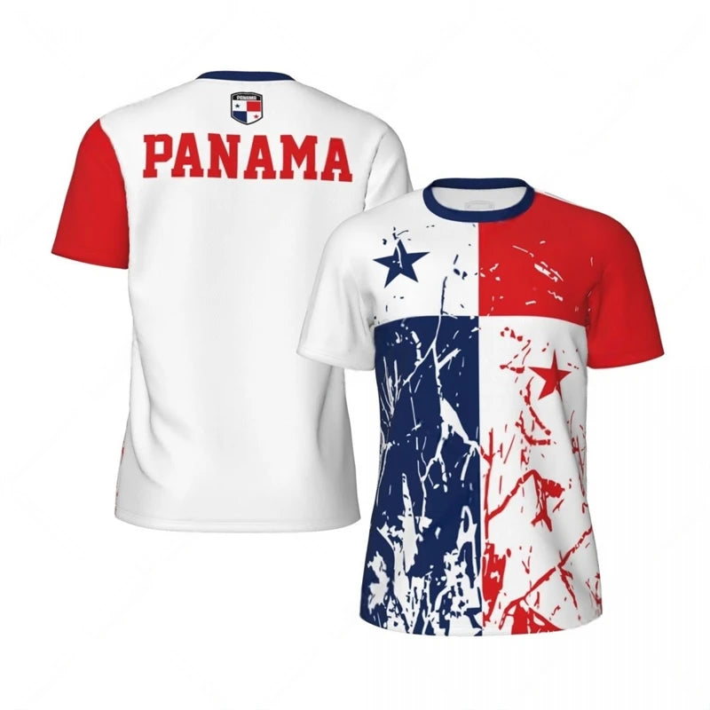 Panama Flag 3D Print T-Shirt – National Emblem | Oversized Unisex | Kids & Adults | World Cup 2026