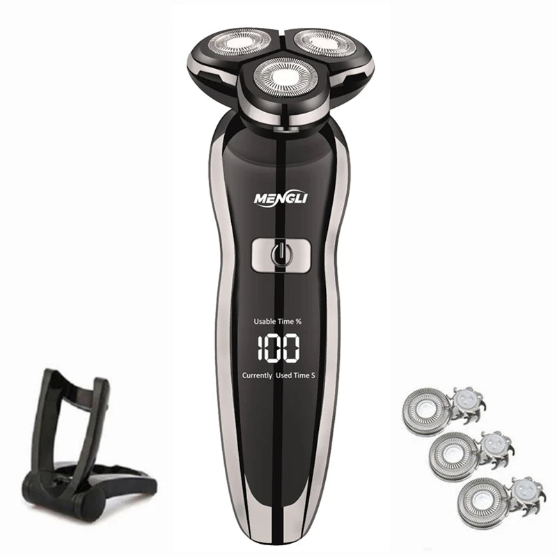 ZOZEN Electric Razor Electric Shaver Washable Rechargeable Body Hair Clipper Shaving Machine for Men Beard Trimmer Wet Dry Use