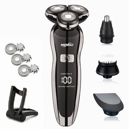 ZOZEN Electric Razor Electric Shaver Washable Rechargeable Body Hair Clipper Shaving Machine for Men Beard Trimmer Wet Dry Use
