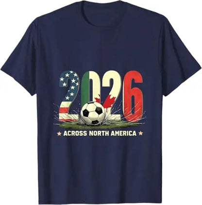World Cup 2026 Vintage T-Shirt – USA Canada Mexico | Football Fan Gear | 6 Colors | Streetwear
