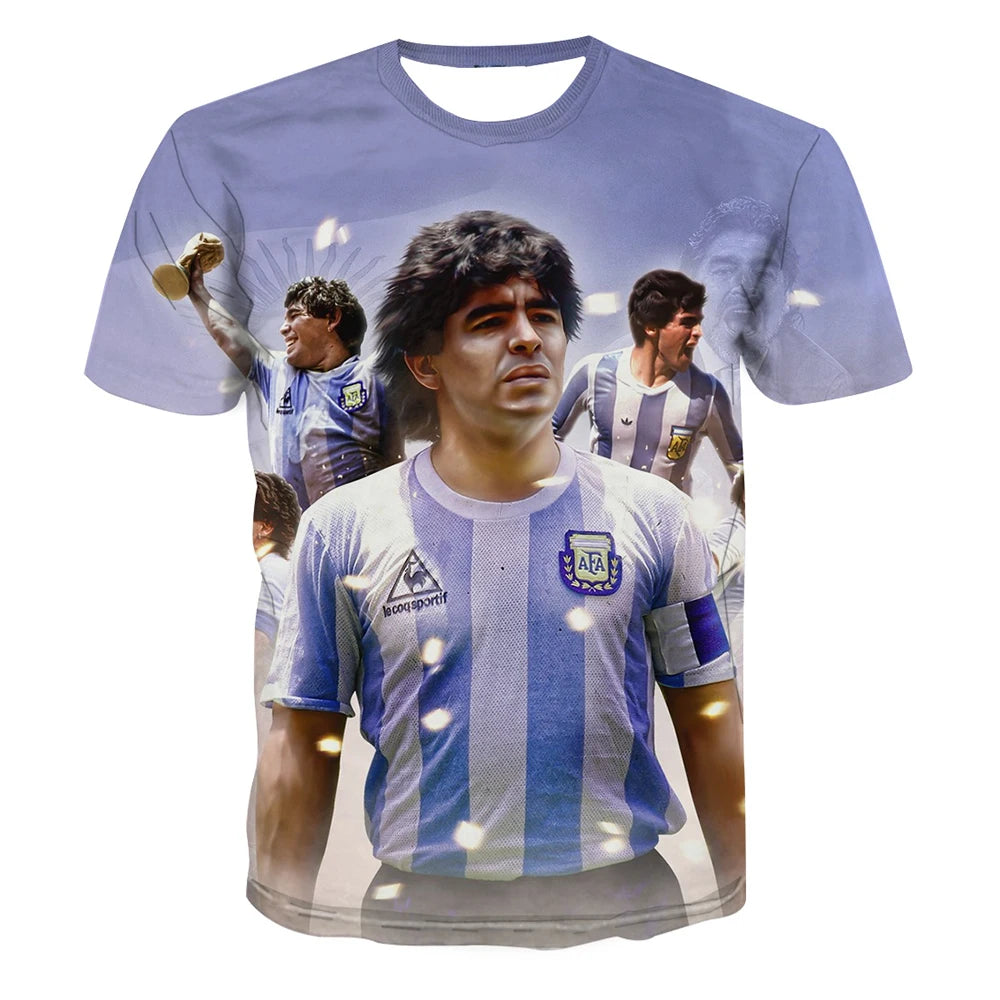 World Cup 2026 Football Fan 3D Print T-Shirt – 13 Designs | Kids 100-160 & Adults XXS-6XL | Casual Streetwear