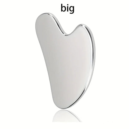 Gua Sha Acier Inoxydable Rafraîchissant – Massage Visage & Mâchoire