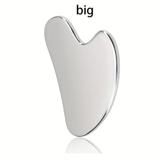 Gua Sha Acier Inoxydable Rafraîchissant – Massage Visage & Mâchoire