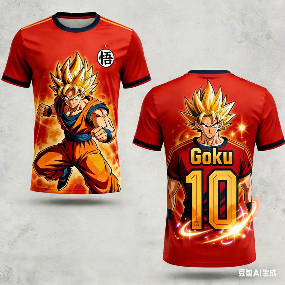 Dragon Ball 3D Print Family T-Shirt 2026 – Oversized Anime Tee | Kids & Adults | Unisex