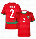 Morocco 2026 Home Jersey – Hakimi No.2 | Men's & Kids' Football Fan Outfit | Breathable Polyester | S-6XL