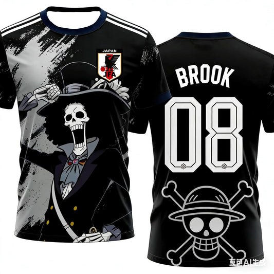 Japan One Piece Luffy Football Jersey 2026 – Quick-Dry Fan Shirt | 6 Designs | Men | World Cup 2026