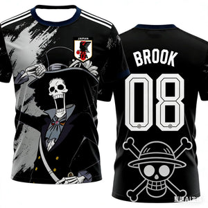 Japan One Piece Luffy Football Jersey 2026 – Quick-Dry Fan Shirt | 6 Designs | Men | World Cup 2026