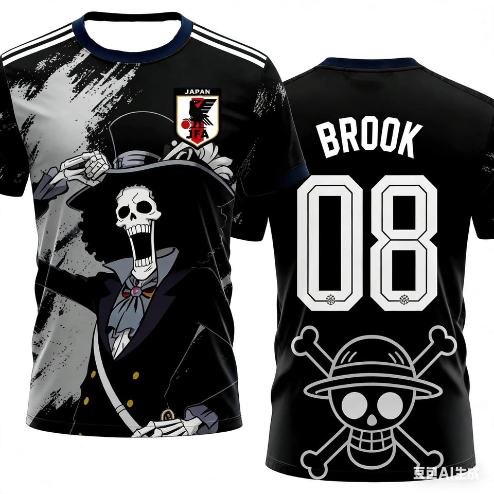 Japan One Piece Luffy Football Jersey 2026 – Quick-Dry Fan Shirt | 6 Designs | Men | World Cup 2026