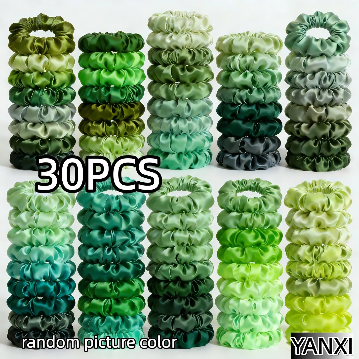 100/60/30/3/6pcs Multi Color Set Fashion Women's Small Intestine Hair ties Release scrunchies headwear scrunchy Accessories