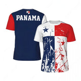 Panama Flag 3D Print T-Shirt – National Emblem | Oversized Unisex | Kids & Adults | World Cup 2026