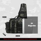 Fishing Tackle Backpack – Multi-Pocket Nylon Sling Bag with Rod Holder for Fly Fishing & Outdoor Travel