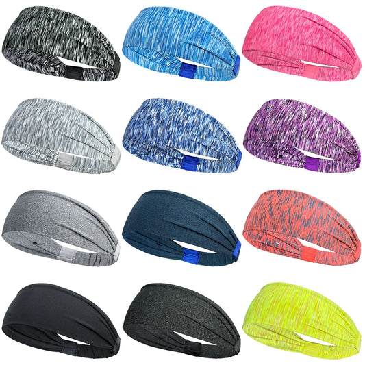 1/3PCS Sports Headbands For Men Woman Gym Yoga Sweat Hair Bands Soft Elastic Hairbands Stretch Outdoor Sport Sweatbands