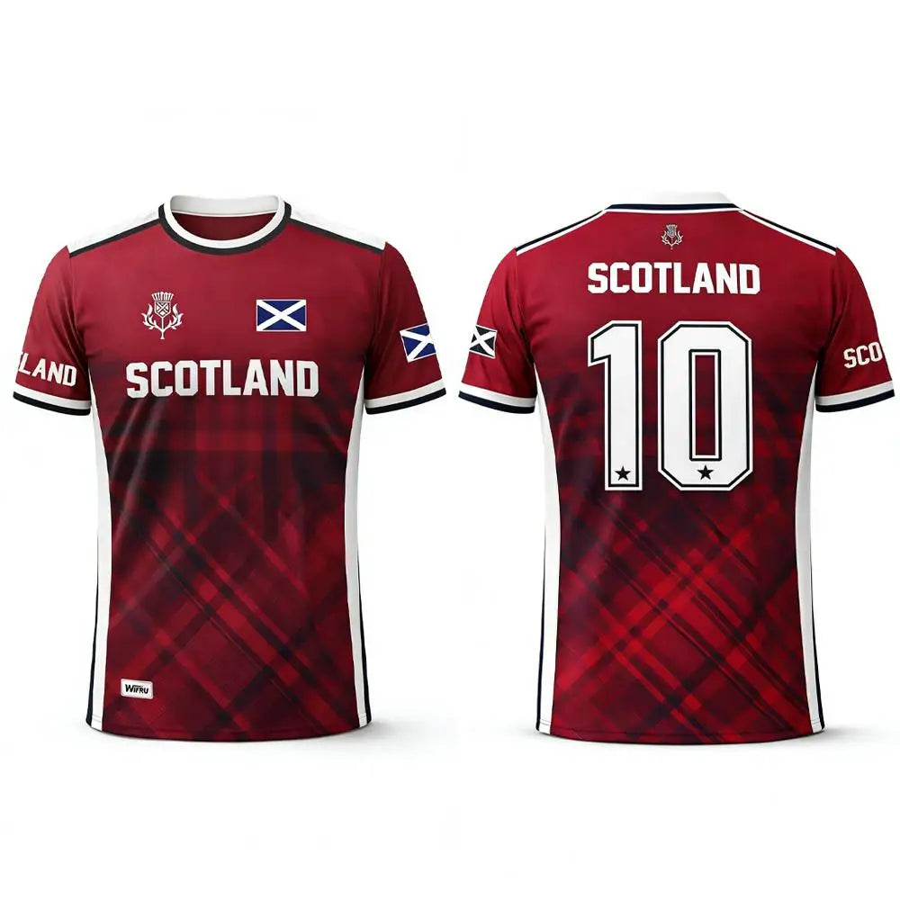 Scotland 2026 Football Jersey – Men's 3D Print Soccer T-Shirt | Breathable Quick-Dry Fan Outfit | XXS-6XL