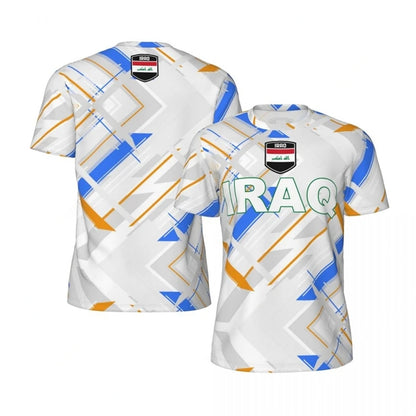 Iraq Flag 3D Print T-Shirt – National Emblem | Oversized Unisex | Kids & Adults | World Cup 2026 Fan