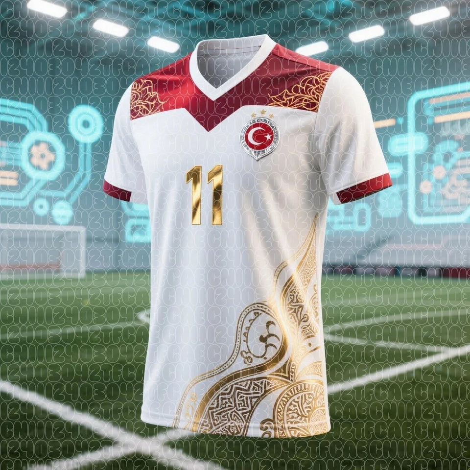 Türkiye 2026 World Cup 3D Print Soccer Jersey – Quick Dry Breathable | Family & Kids Tee | Kids 100-160 & Adults S-6XL