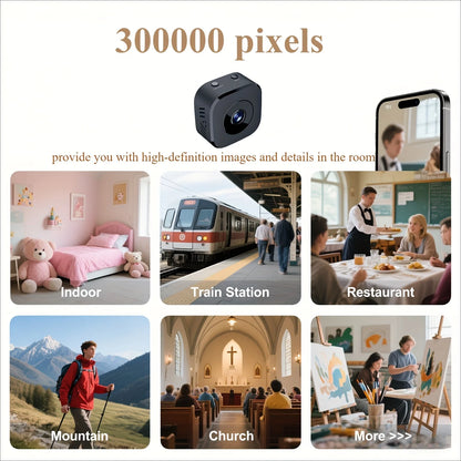 Mini Electronic HD WiFi Security Camera – Full Color Night Vision, Motion Detection & Waterproof (1, 2 or 3 Pack)