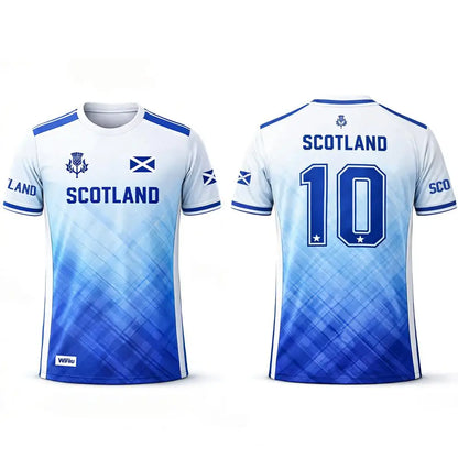 Scotland 2026 Football Jersey – Men's 3D Print Soccer T-Shirt | Breathable Quick-Dry Fan Outfit | XXS-6XL