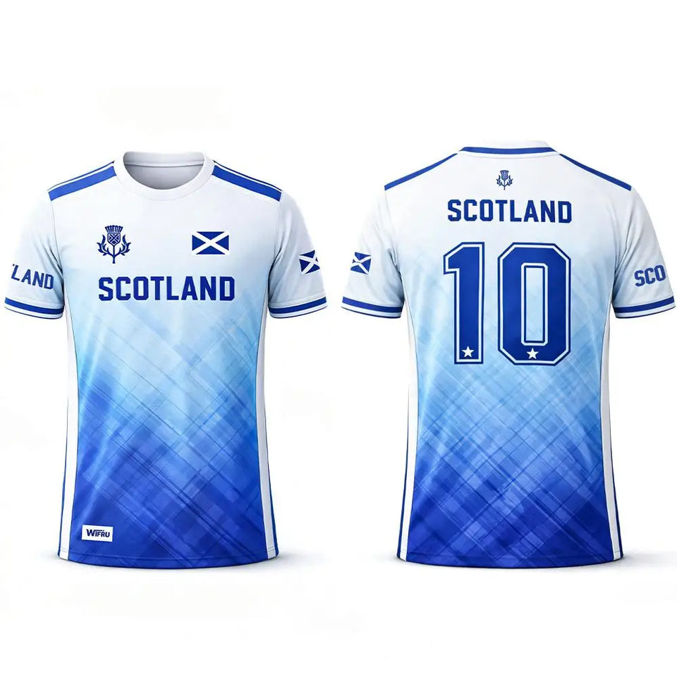 Scotland 2026 Football Jersey – Men's 3D Print Soccer T-Shirt | Breathable Quick-Dry Fan Outfit | XXS-6XL
