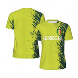 Senegal Flag Football T-Shirt – 3D National Emblem Print | Unisex | Kids & Adults | XXS to 6XL