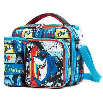 Lunch Bag Kids Insulated Lunch Tote Bag for Boys and Girls with Adjustable Shoulder Strap and Durable Handle