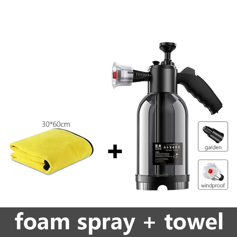 2L Car Foam Spray Lance – High Pressure Hand Pump for Auto, Home & Garden Cleaning