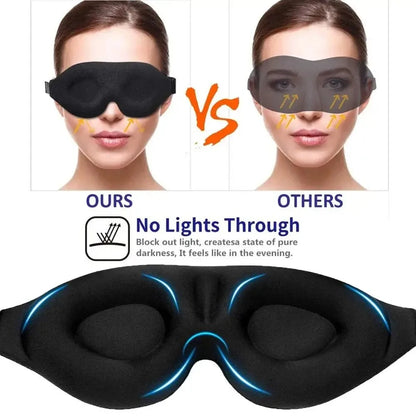 Sleep Mask Contoured Cup Blindfold Concave Night Eye Mask Block Out Light