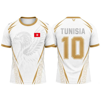 Tunisia Football Fan Jersey 2026 – 3D Flag Print | Breathable Quick-Dry | Unisex | World Cup 2026