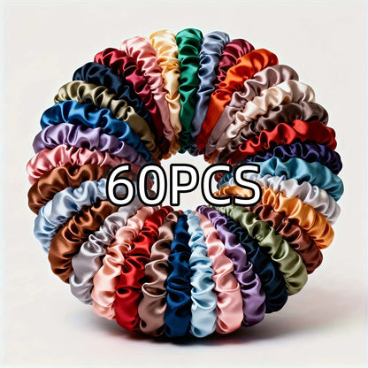 100/60/30/3/6pcs Multi Color Set Fashion Women's Small Intestine Hair ties Release scrunchies headwear scrunchy Accessories