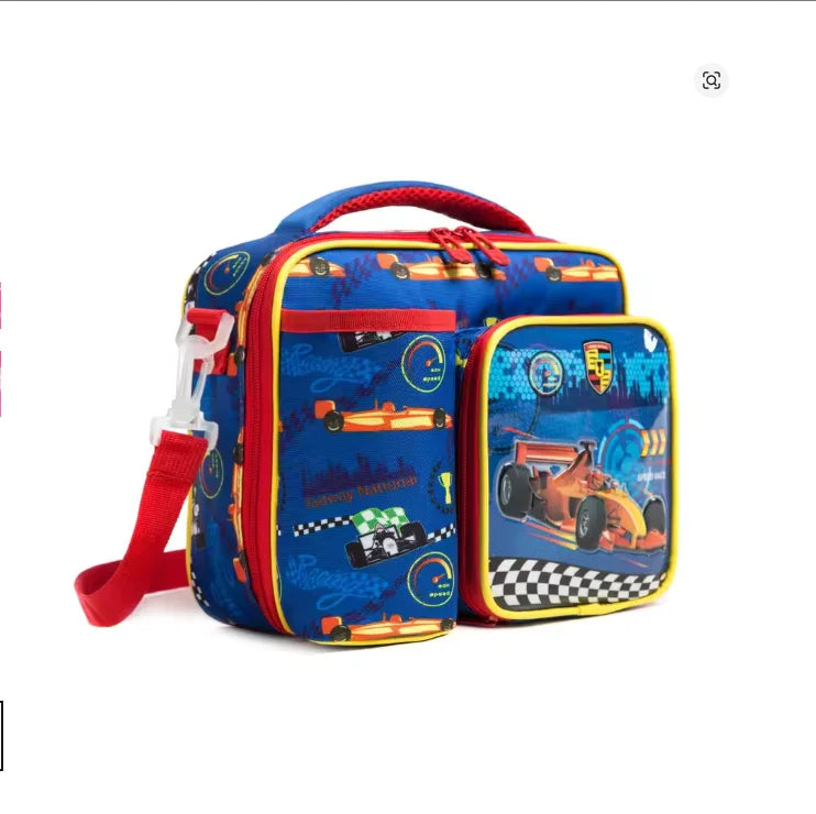 Lunch Bag Kids Insulated Lunch Tote Bag for Boys and Girls with Adjustable Shoulder Strap and Durable Handle