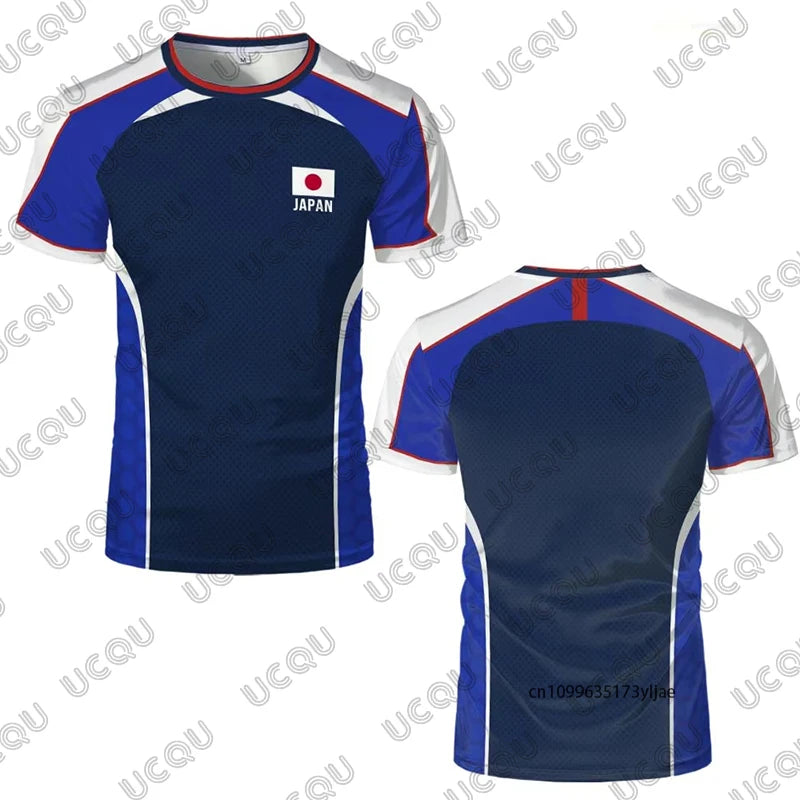 Japan Football Fan Jersey 2026 – Anime Style 3D Print | Quick-Dry | Kids & Adults | World Cup 2026